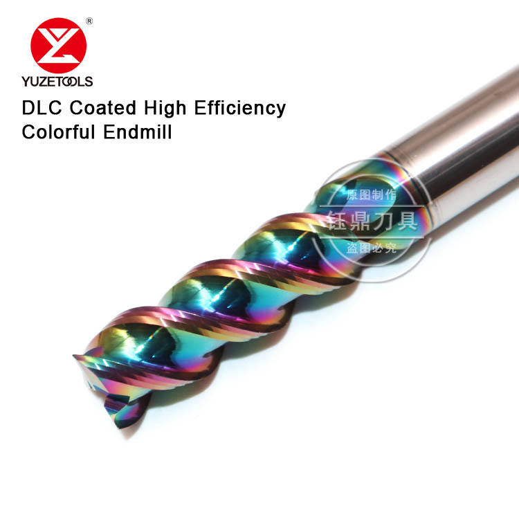 DLC Coated High Efficiency Colorful Endmill