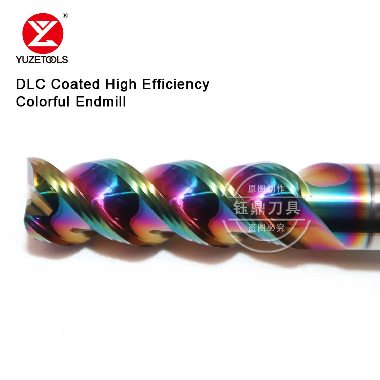 DLC Coated High Efficiency Colorful Endmill